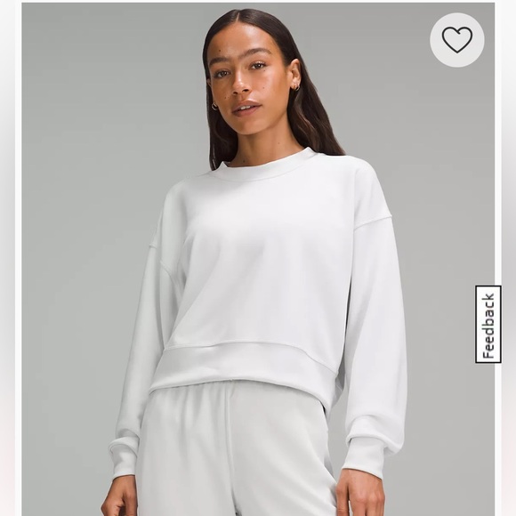 lululemon athletica Tops - LULULEMON Perfectly Oversized Crop Crew *Softstreme